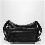 Balenciaga Le City medium multi-pocket lambskin crossbody bag black