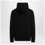 Moncler Black cotton hoodie with logo