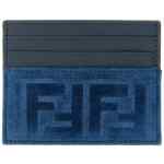 Fendi Ff Denim Card Holder