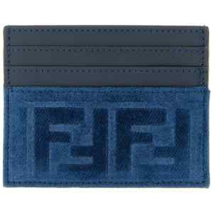 Fendi Ff Denim Card Holder