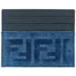 Fendi Ff Denim Card Holder