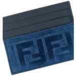 Fendi Ff Denim Card Holder