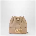 Valentino Garavani Pink leather Vlogo Signature mini hobo bag