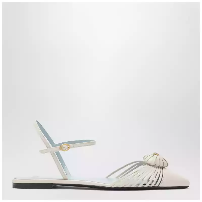 Valentino Garavani Coeur Royal sandals in ivory