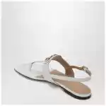Valentino Garavani Ivory VLogo Signature Thong Sandals