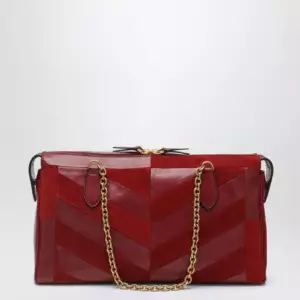 Valentino Garavani Medium Panthea shoulder bag in suede and nappa leather with Chevron pattern