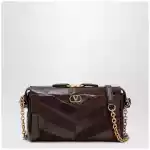 Valentino Garavani Panthea small shoulder bag in ebony brown