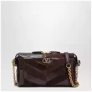 Valentino Garavani Panthea small shoulder bag in ebony brown