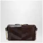 Valentino Garavani Panthea small shoulder bag in ebony brown