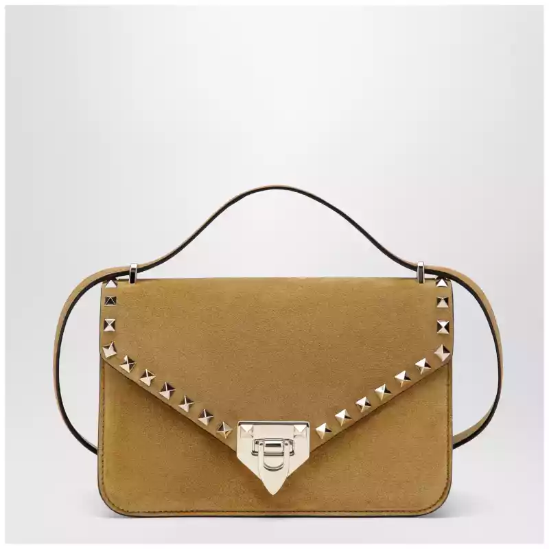 9W2B0T76KQQ_T_VALE-RDX.a Valentino Garavani Rockstud Havana small crossbody bag in beige suede