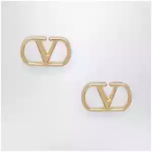 Valentino Garavani VLogo Signature earrings in gold-tone metal