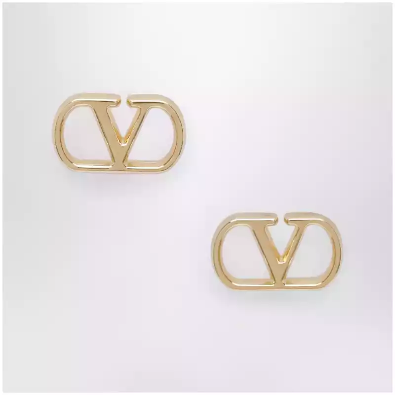 Valentino Garavani VLogo Signature earrings in gold-tone metal