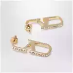 Valentino Garavani Gold-tone VLogo Signature earrings with Swarovski crystals