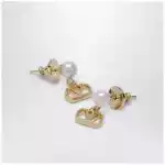 Valentino Garavani Gold-tone VLogo Signature earrings with pearl