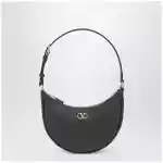 Valentino Garavani Vlogo Signature Mini Hobo bag in black leather