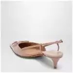 Valentino Garavani Cinnamon pink VLogo Signature patent leather slingback pumps