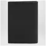 Valentino Garavani Black Vlogo grained leather card holder