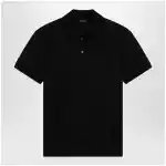 GUCCI Black GG jacquard technical jersey polo shirt