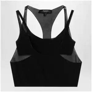GUCCI Black lightweight crêpe jersey bralette set