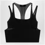 GUCCI Black lightweight crêpe jersey bralette set