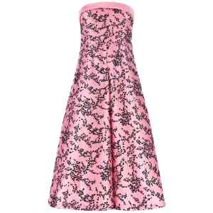 Alberta Ferretti Mikado Floreale Dress