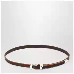 Our Legacy Olega belt in brown calfskin leather