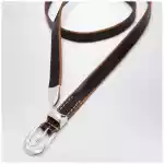 Our Legacy Olega belt in brown calfskin leather
