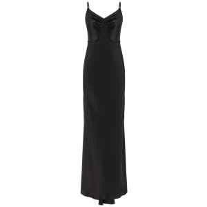Elisabetta Franchi Red Carpet Satin Dress