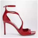 Jimmy Choo Azia sandals in red patent leather