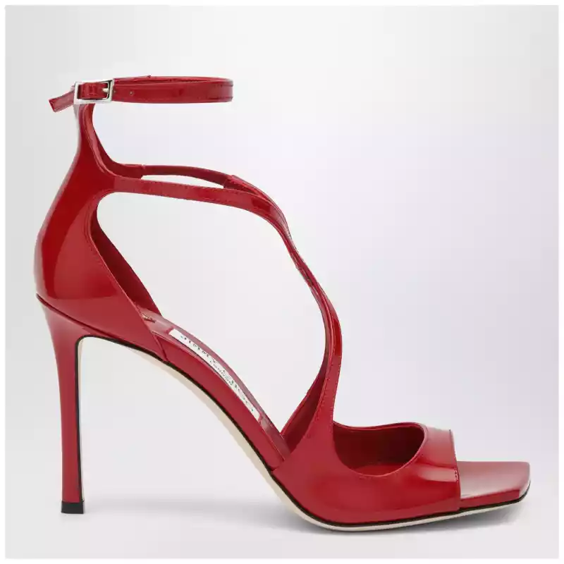 Jimmy Choo Azia sandals in red patent leather