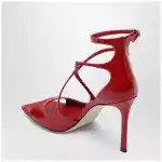 Jimmy Choo Azia sandals in red patent leather