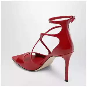 Jimmy Choo Azia sandals in red patent leather