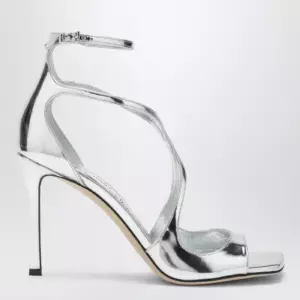 Jimmy Choo Azia 95 metallic silver sandals