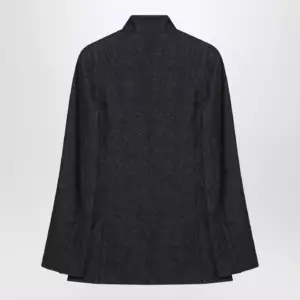 Max Mara Midnight blue jacket in cotton denim effect