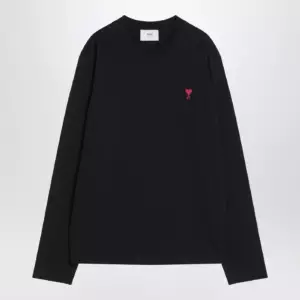 Ami Paris Black Ami De Coeur T-shirt