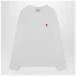 Ami Paris White Ami De Coeur sweater