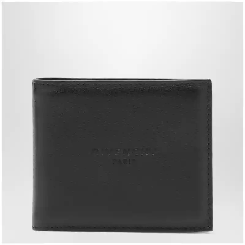 Givenchy Embossed-logo calf leather wallet in black
