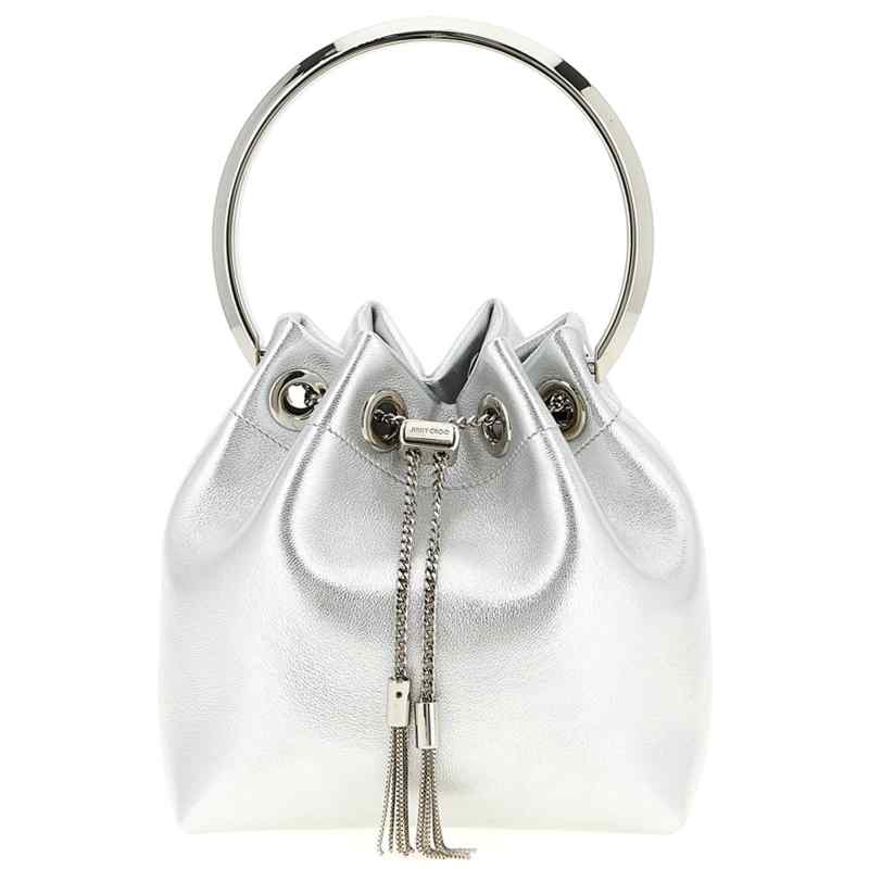 BONBONFSJSILVERSILVER_01_M_2025-12-24T09-56-27.234Z Jimmy Choo Diwali Capsule Bon Bon Bucket Bag