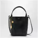 Chloé Small Spin black leather tote bag