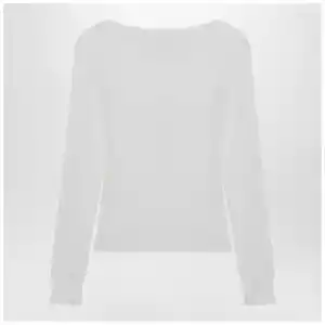 Chloé White Henley cotton jersey top