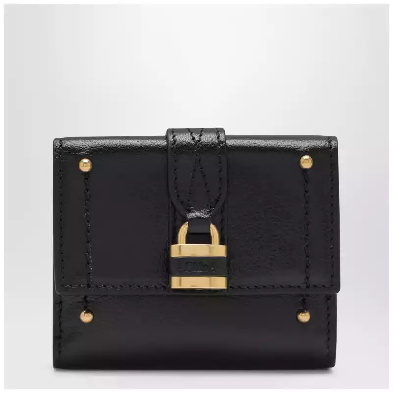 Chloé Mini black Paddington trifold leather wallet