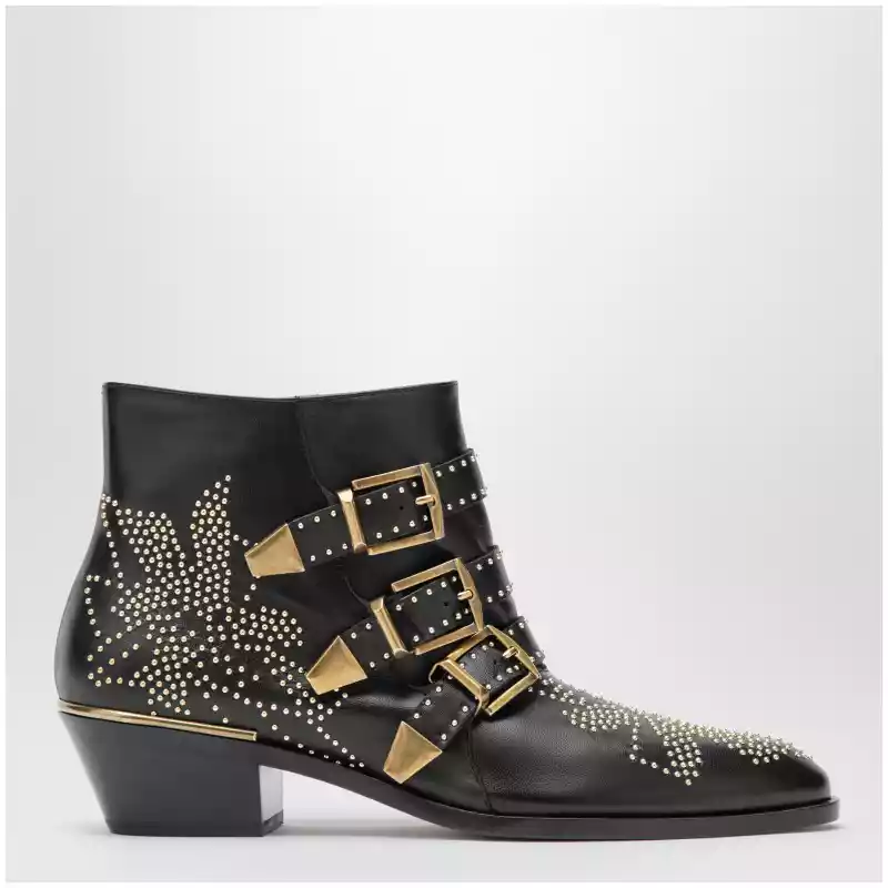 Chloé Susanna ankle boots in black with studs