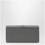 Chloé Grey Alphabet flap wallet in grained leather