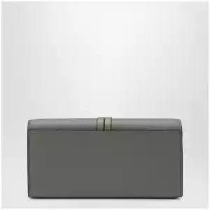 Chloé Grey Alphabet flap wallet in grained leather