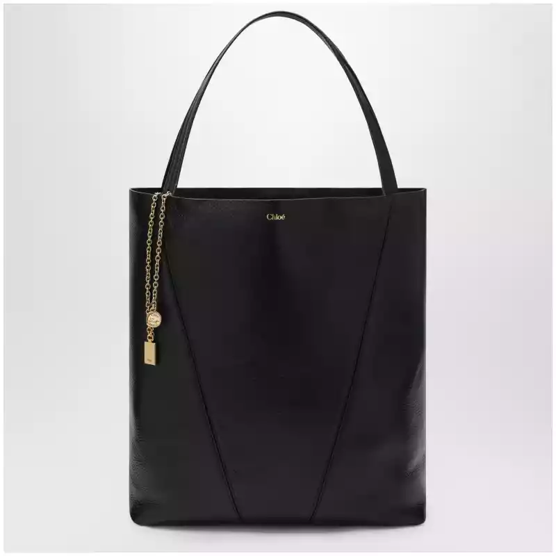 Large black Chloé Spin tote bag