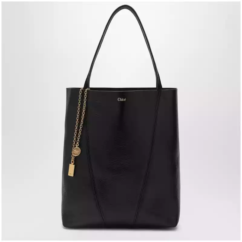 Chloé Spin black medium Tote Bag