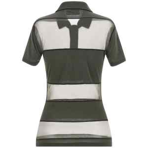 Coperni Sheer Striped Polo Shirt