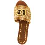 Dolce & Gabbana Raffia Braid Slides
