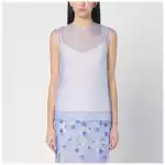 P.A.R.O.S.H. Sky blue tank top in silk