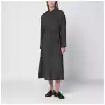 P.A.R.O.S.H. Anthracite grey belted shirt dress
